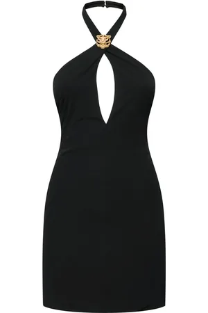Roberto Cavalli Neckholder-minikleid Aus Mattem Viskosejersey