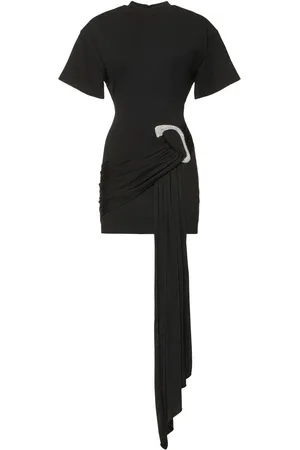 DAVID KOMA Minikleid Aus Jersey Mit Verzierung