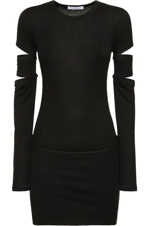 Helmut Lang Midikleid Aus Jersey „slash“