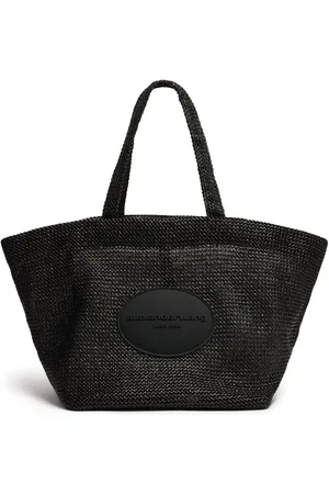 Alexander Wang Kleine Ledertasche Mit Raffiaeffekt „punch“