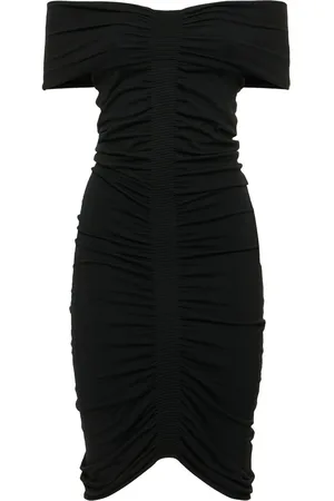 Alexander Wang Off-the-shoulder Ruched Mini Dress