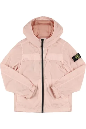 Stone Island Windjacke Aus Nylon Mit Kapuze