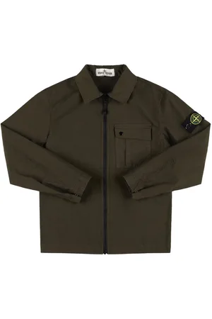 Stone Island Overshirt Aus Baumwollmischung