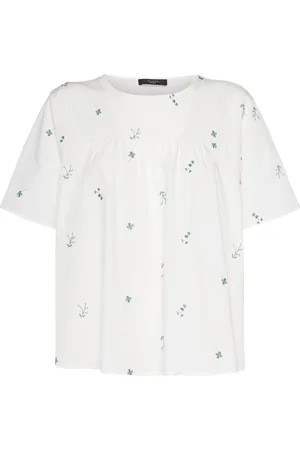 Max Mara Besticktes Popeline-oberteil „editta“