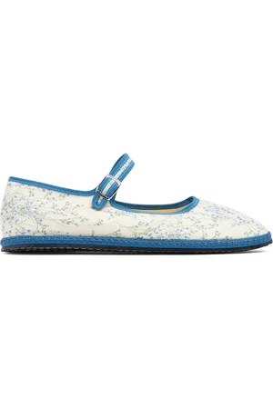 VIBI VENEZIA 10mm Mary Jane Messina Cotton Slippers