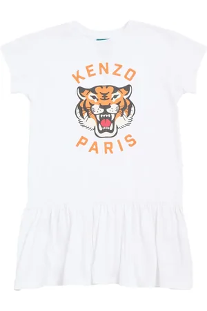 Kenzo Bedrucktes Kleid Aus Baumwolljersey