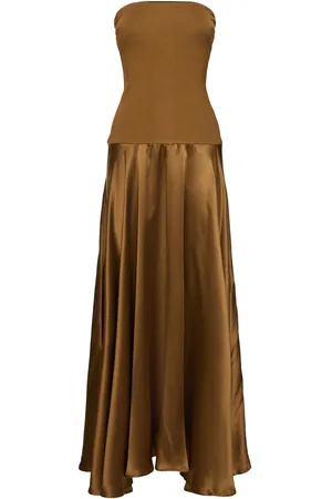 ESSE Trägerloses Kleid Aus Satin Und Jersey „illi“