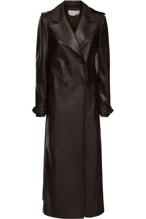 GABRIELA HEARST Langer Mantel Aus Leder „houstt“