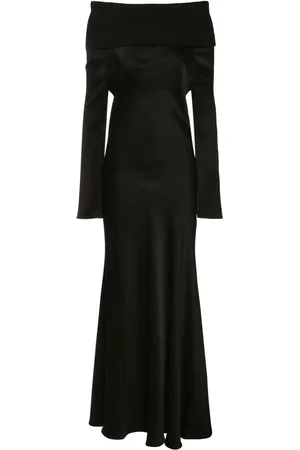 Serafini Langes Kleid Aus Satin