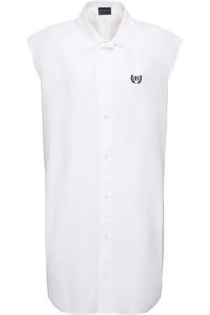 Balenciaga Ärmelloses Baumwollkleid
