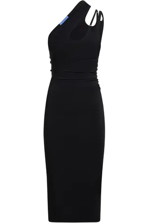MUGLER Midikleid Aus Viskosekrepp