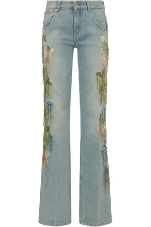 BLUMARINE Jeans Mit Stickerei