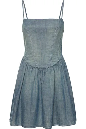 RE/DONE Minikleid Aus Chambray „ & Pam“