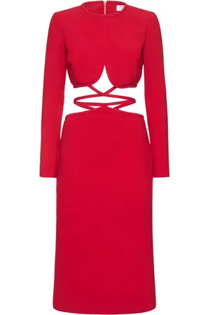 PRABAL GURUNG Minikleid Aus Krepp Mit Ausschnitt