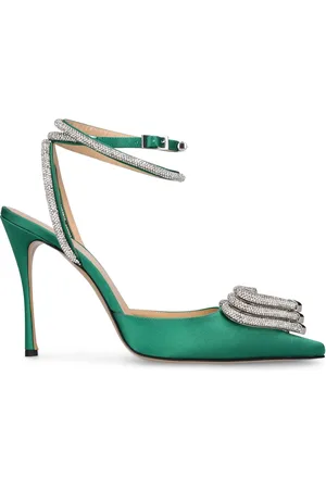 Mach & Mach 110mm Hohe Satin-pumps „triple Heart“