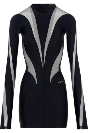 MUGLER Minikleid Mit Eco-sport-mesh-einsatz
