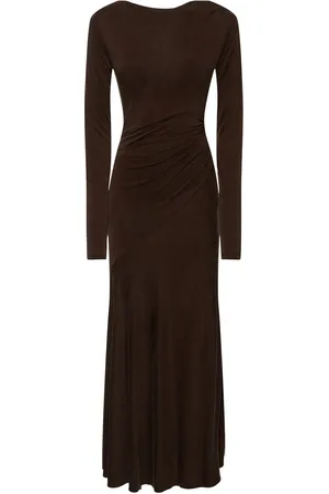 The Andamane Midikleid Aus Jersey Mit Wildleder-touch „saba“