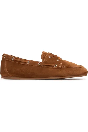 Stuart Weitzman 10mm Hohe Wildlederloafer „tinsley“