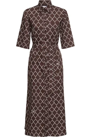 Max Mara Langes Kleid Aus Baumwollpopeline „daniel“