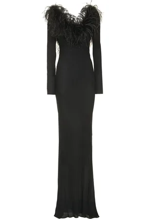 GIUSEPPE DI MORABITO Langes Kleid Aus Viskose-crepe De Chine