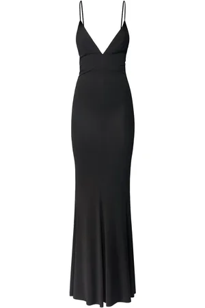 ALEXANDRE VAUTHIER Langes Kleid Aus Stretch-jersey Mit V-ausschnitt