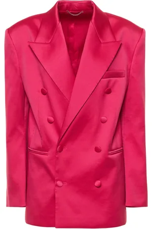 MAGDA BUTRYM Zweireihiger Blazer Aus Satin