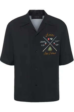 AMIRI Pool Cue Printed Viscose Bowling Shirt