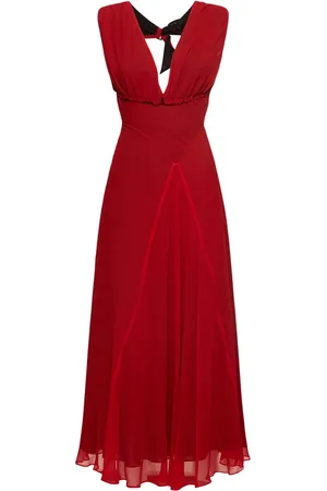 YOHJI YAMAMOTO Midikleid Aus Chiffon