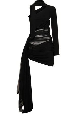 MUGLER Wickelkleid Aus Jersey Mit Knoten