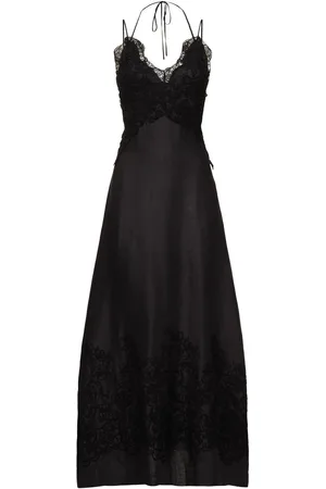 ERMANNO SCERVINO Langes Leinenkleid Mit Spitzendetails