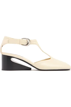 Jil Sander 55mm Hohe Mary Jane-loafer Aus Leder