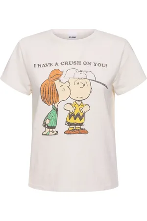 RE/DONE Printed Cotton Blend Jersey T-shirt