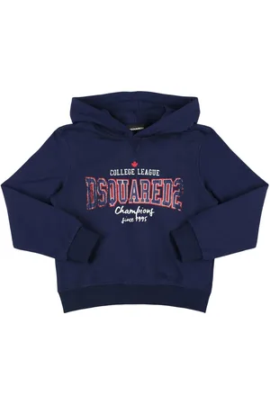 Dsquared2 Sweatshirt Aus Baumwolle Mit Kapuze Und Druck