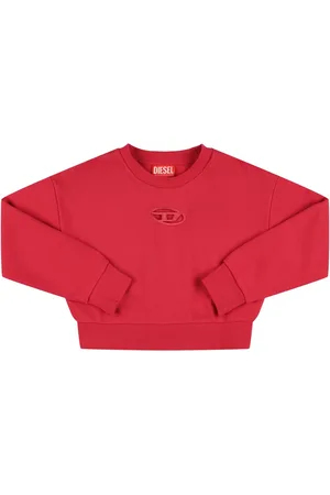 Diesel Kurzes Sweatshirt Aus Baumwolle Mit Logo