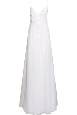 ERMANNO SCERVINO Embroidered Cotton Blend Dress