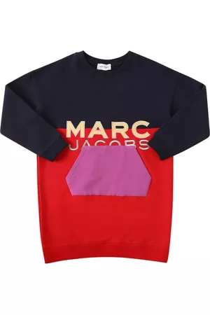 Marc Jacobs Kleid Aus Baumwollfleece Mit Stickerei Und Tasche
