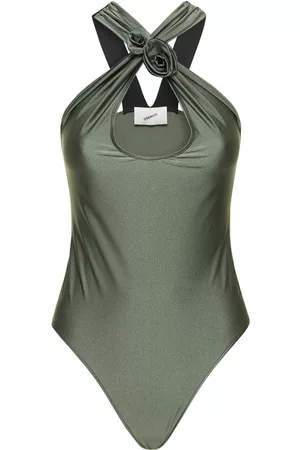 COPERNI Damen Haltertops - Crossover Halter Neck Jersey Body