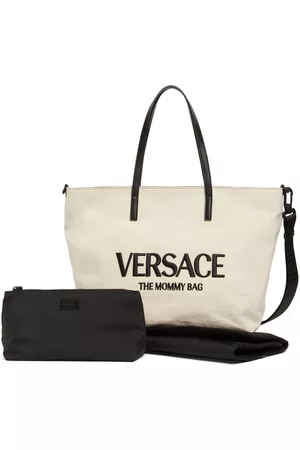 VERSACE Wickeltasche, Tasche Und Matte Aus Baumwollcanvas