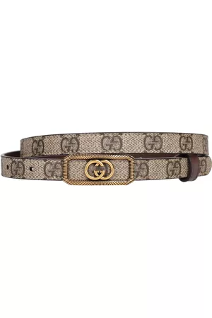 Gucci Damen Gürtel - 1.5cm Gg Supreme Canvas Thin Belt