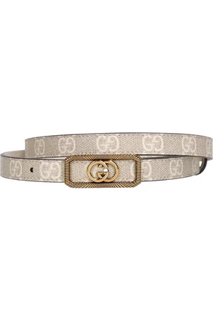 Gucci Damen Gürtel - 1.5cm Gg Supreme Canvas Thin Belt