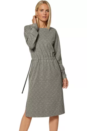 Madeleine Damen Kleider mit Taschen - Kleid mit Taschen / grau Gr.