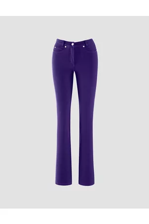Madeleine Damen Slim Jeans - Schmale »M«-Jeans in gerader Form in N-Grössen und K-Grössen / lila Gr.