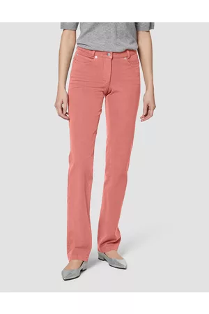 Madeleine Damen Slim Jeans - Schmale »M«-Jeans in gerader Form in N-Grössen und K-Grössen / orange Gr.