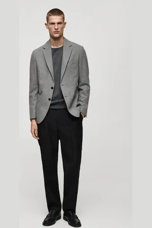 MANGO Slim Fit-Wollblazer mit Hahnentrittmuster - Herren - 52