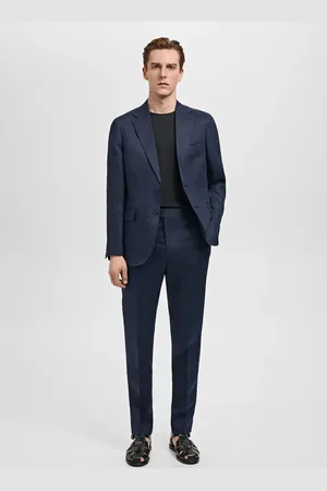 MANGO Slim-Fit-Sakko Amalfi aus 100 % Leinen - Herren - 46