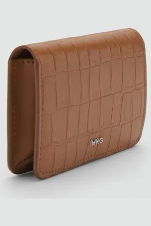 MANGO Brieftasche mit Umschlag in Krokoleder-Optik - Damen - Einheitsgröße