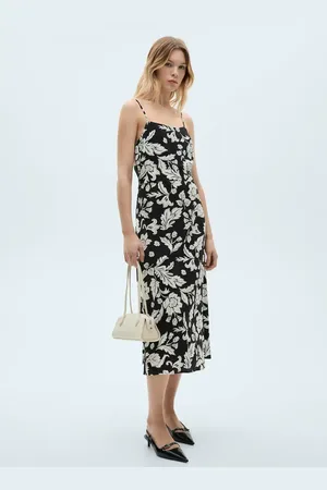 MANGO Trägerkleid mit Blumenprint - Damen - M