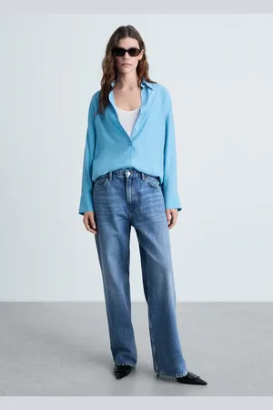 MANGO Fließendes Lyocell-Hemd - Damen - L