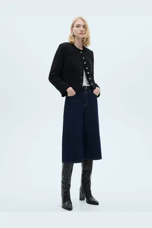MANGO Tweedjacke mit Schmuckknöpfen - Damen - XXS