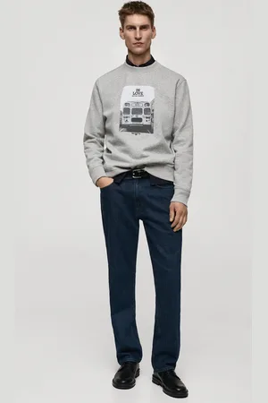 MANGO Baumwoll-Sweatshirt mit Grafik-Print - Herren - L